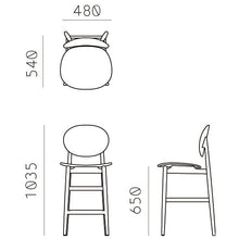 Load image into Gallery viewer, アウトライン バースツール(ナチュラル)