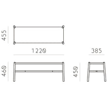 Load image into Gallery viewer, アリアケ ベンチ(ナチュラル)