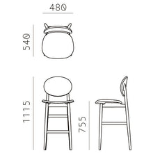 Load image into Gallery viewer, アウトライン バースツール(ナチュラル)