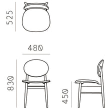 画像をギャラリービューアに読み込む, アウトライン チェア(スミ)