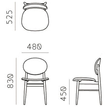 画像をギャラリービューアに読み込む, アウトライン チェア(ナチュラル)