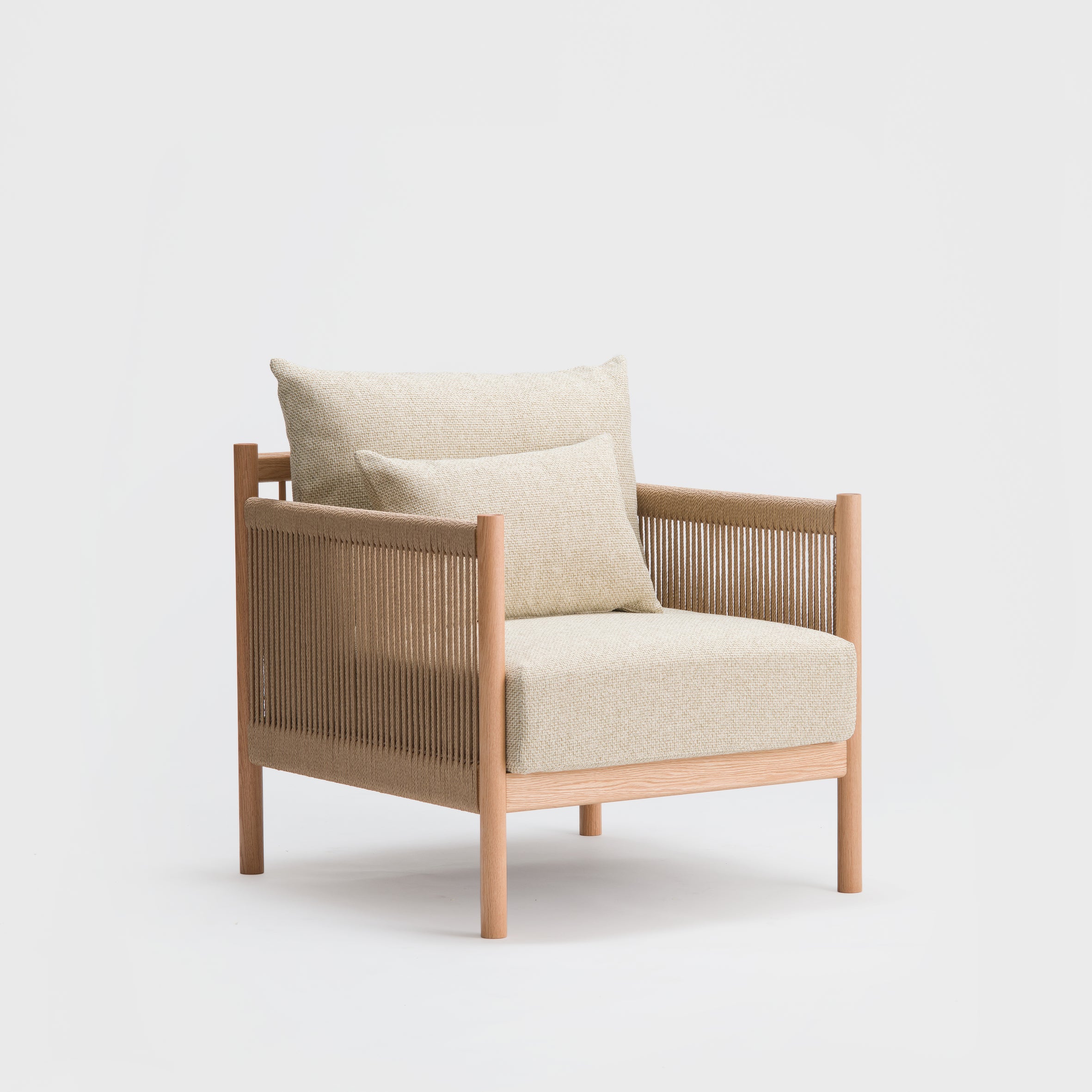 アリアケ　ブレイドソファ　1シーター　ペーパーコード ブレイド ソファ 1シート（ナチュラル） – ARIAKE | アリアケ