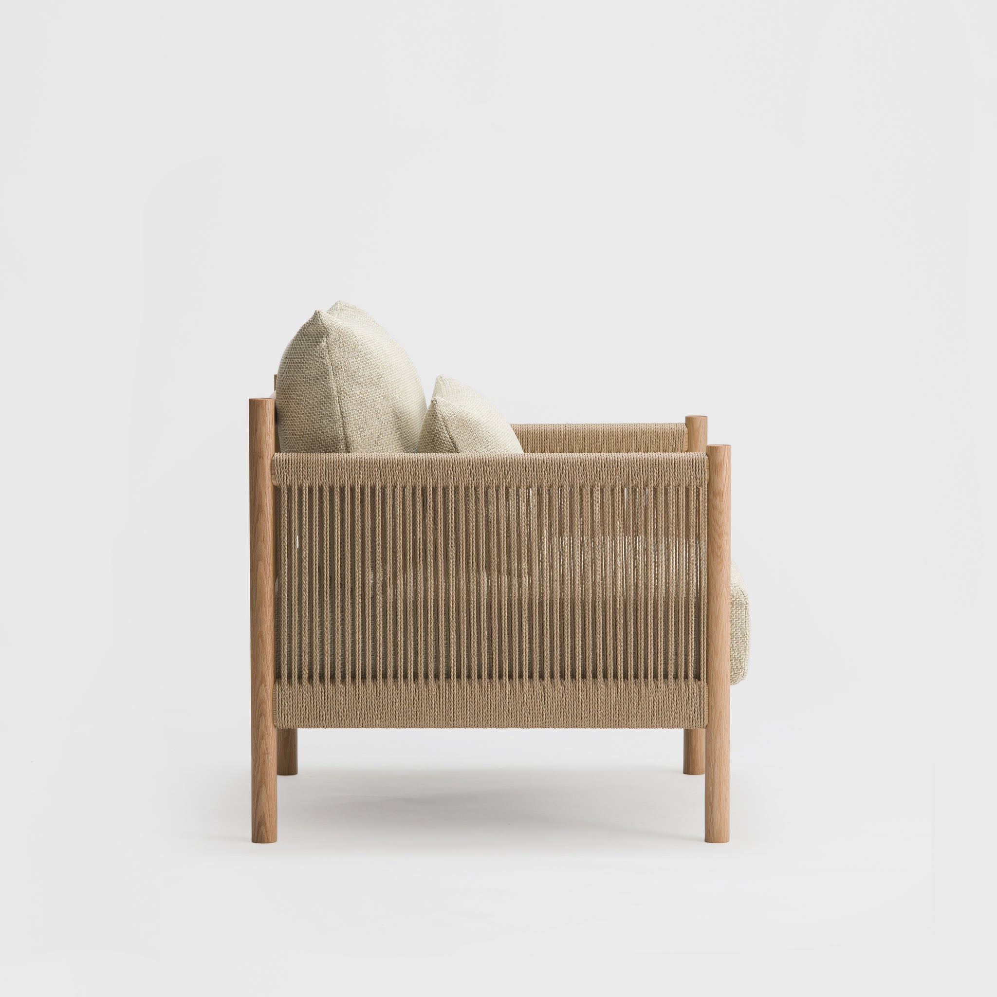アリアケ　ブレイドソファ　1シーター　ペーパーコード ブレイド ソファ 1シート（ナチュラル） – ARIAKE | アリアケ